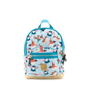 Pick & Pack Rugzak S Birds Dusty Blue