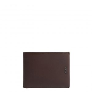 Tumi Nassau SLG Global Double Billfold brown smooth Heren portemonnee