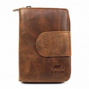 Bear Design Dames Portemonnee Cow Lavato Cognac