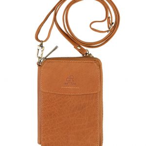 H.J. de Rooy Portemonnee / Telefoon Tasje Camel
