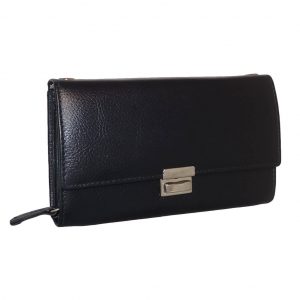 Leather Design Koopmans / Horeca Portemonnee met Ritsvak en Leren Tussenschoten