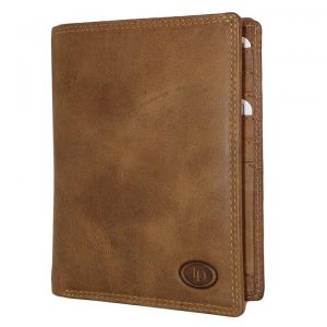 Leather Design Paspoort Portemonnee Hunter Bruin