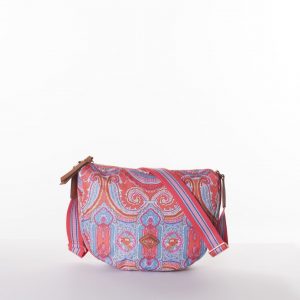 Oilily City Rose Paisley City Shoulder Bag Hot Coral