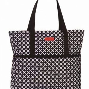 strandtas 46 liter polyester 60 x 46 x 17 cm zwart/wit