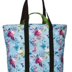 strandtas 46 x 46 cm polyester blauw
