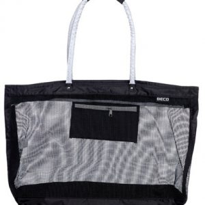 strandtas nylon zwart