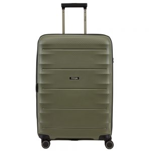 Titan Highlight 4 Wheel Trolley M Expandable Khaki