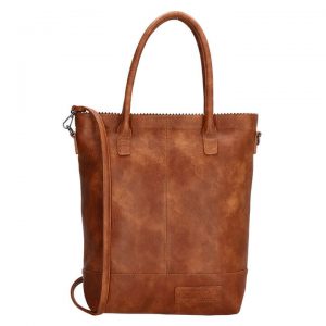 Zebra Trends Shopper met Etui Natural Bag Kartel Cognac