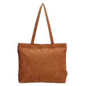 Beagles Corduroy Ribstof Handtas/Schoudertas Navarra Cognac