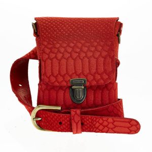 Elvy Heuptasje / Schoudertasje Lady Belt Scale Rood