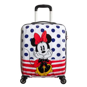 American Tourister Disney Legends Spinner 55 Minnie Blue Dots