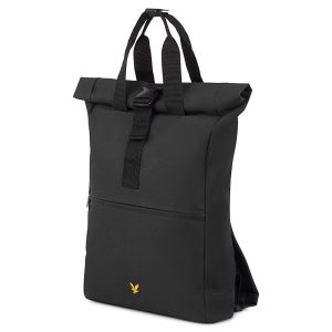 Lyle & Scott Roll Top Backpack True Black