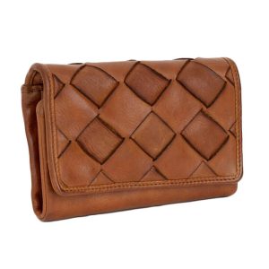 Bag2Bag Overslag Portemonnee Umbrië Cognac