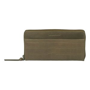 Burkely Croco Cassy Wallet L Portemonnee RFID Groen