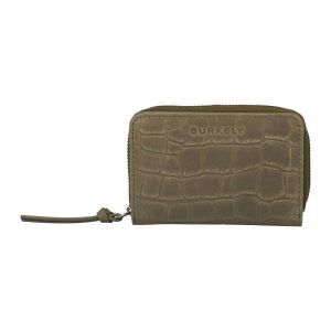 Burkely Croco Cassy Wallet S Portemonnee RFID Groen