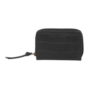 Burkely Croco Cassy Wallet S Portemonnee RFID Zwart