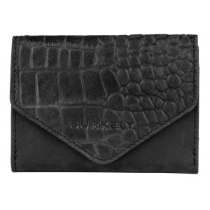 Burkely Croco Cody Wallet S Portemonnee RFID Zwart