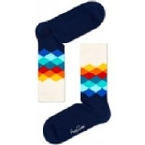 Happy Socks Sokken Socks Faded Diamond Blauw