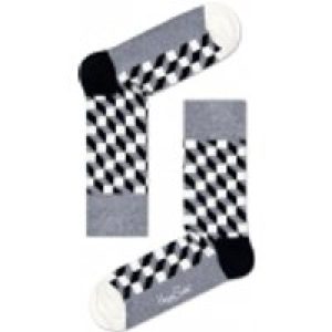 Happy Socks Sokken Socks Filled Optic Grijs