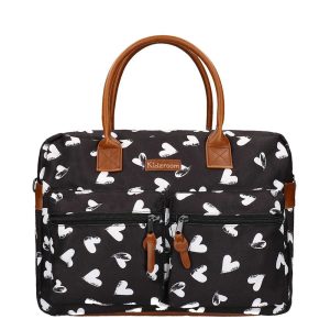 Kidzroom Black & White Diaperbag black Luiertas