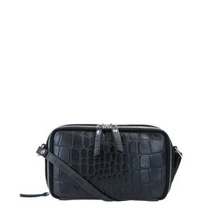 LouLou Essentials Pouch Vintage Croco black Damestas