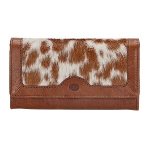 Micmacbags Portemonnee met Vachtje Legacy RFID Cognac