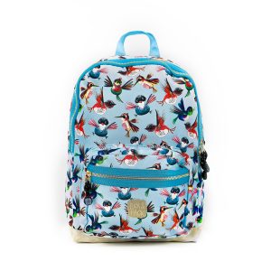 Pick & Pack Rugzak M Birds Dusty Blue