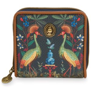 Pip Studio Portemonnee Wallet Square Flirting Birds Dark Blue