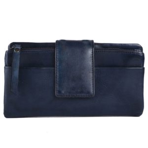 Genicci Portemonnee Amstel Navy Blauw