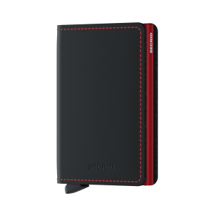 Secrid Slim Wallet Portemonnee Matte Black / Red