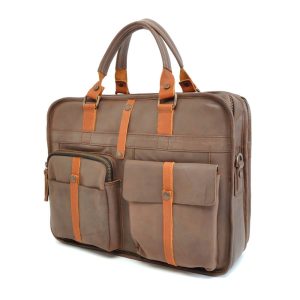 Barbarossa 2-vaks Ruvido Laptoptas 15 inch Taupe