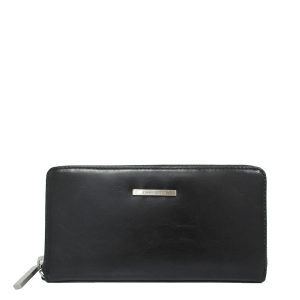 Claudio Ferrici Classico Ziparound Portemonnee Black