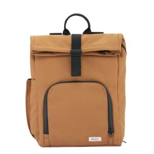 Dusq Vegan Bag Canvas sunset cognac backpack