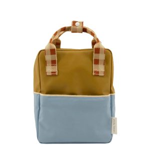 Sticky Lemon Colourblocking Backpack Small blueberry willow brown pear green