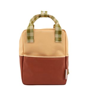 Sticky Lemon Colourblocking Backpack Small fig brown apple tree vanilla sorbet