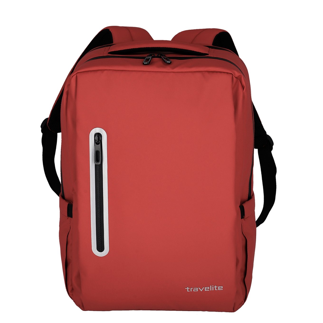 Initiatief koolhydraat Monografie Travelite Basics Boxy Waterproof Backpack red Laptoprugzak - Tas2go