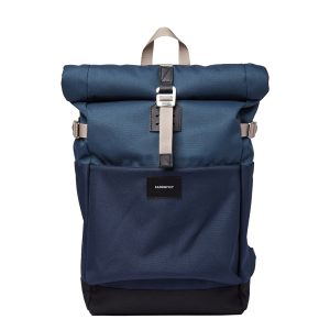 Sandqvist Ilon Backpack multi steel blue/navy blue Laptoprugzak