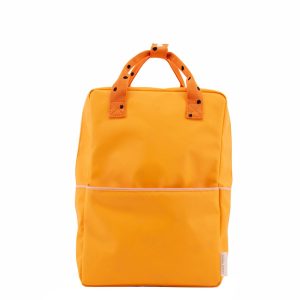 Sticky Lemon Freckles Backpack Large sunny yellow carrot orange candy pink
