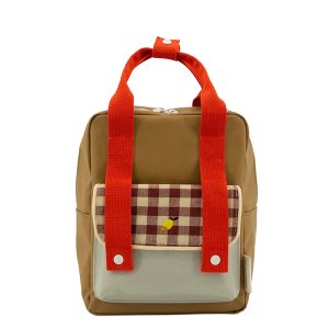 Sticky Lemon Gingham Backpack Small pool green apple red leaf green