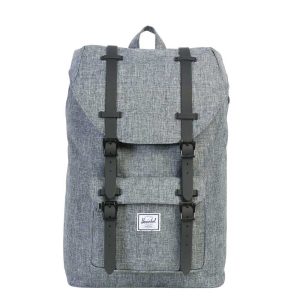 Herschel Supply Co. Little America Mid-Volume Rugzak raven crosshatch/black rubber Laptoprugzak