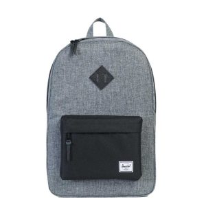 Herschel Supply Co. Heritage Rugzak raven crosshatch/black/black leather Laptoprugzak