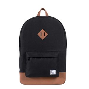 Herschel Supply Co. Heritage Rugzak black/tan synthetic leather Laptoprugzak