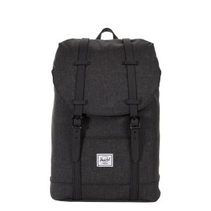 Herschel Supply Co. Retreat Mid-Volume Rugzak black crosshatch/black rubber Laptoprugzak