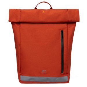 Lefrik Reflective Roll Top Backpack rust Laptoprugzak