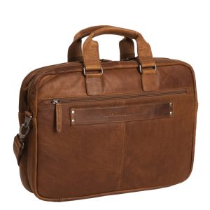 Chesterfield leren Laptoptas 15" Seth cognac