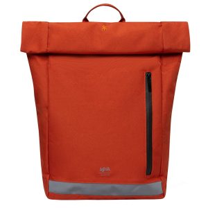 Lefrik Reflective Roll Top Backpack rust Laptoprugzak