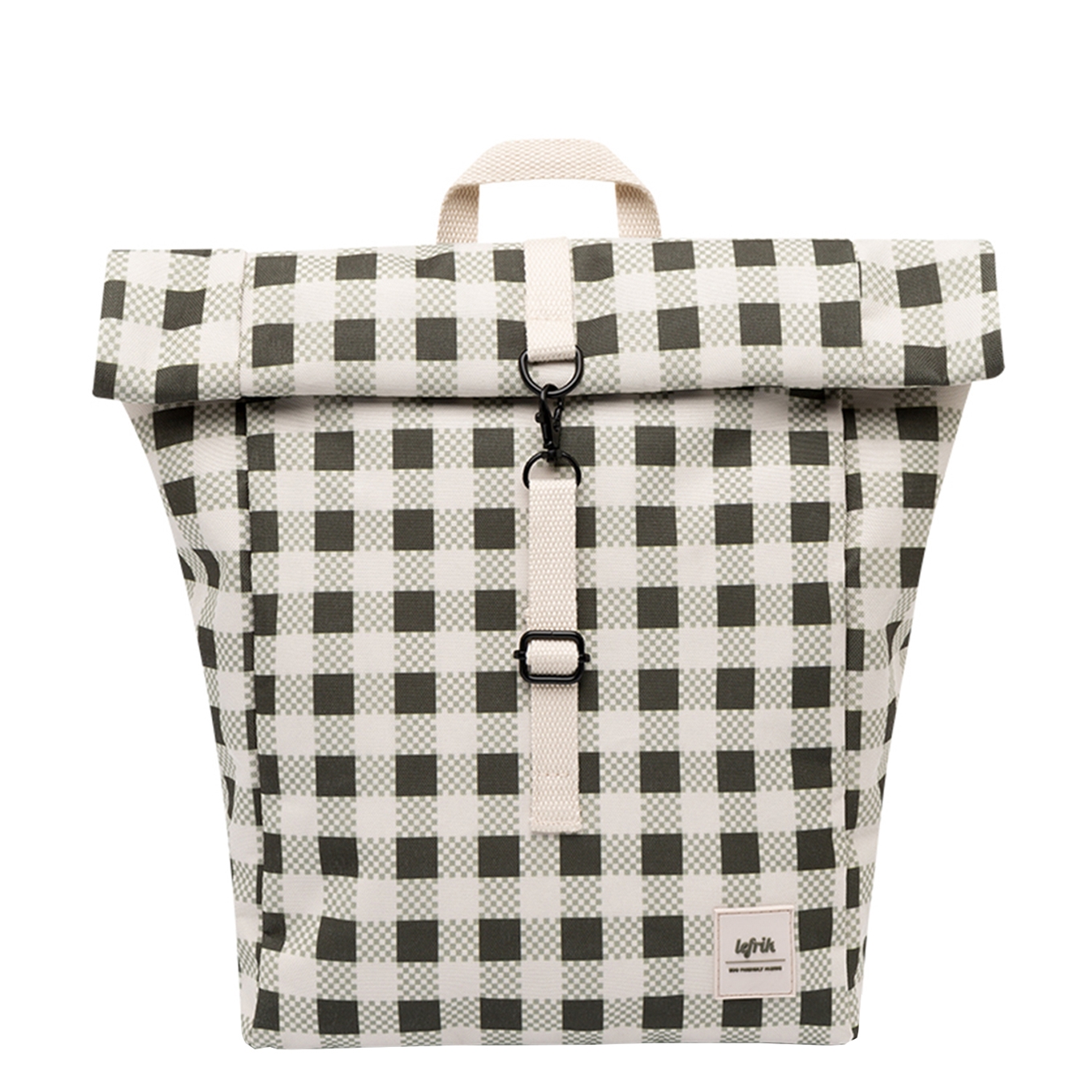 Lefrik Roll Top Mini Backpack vichy Rugzak Tas2go