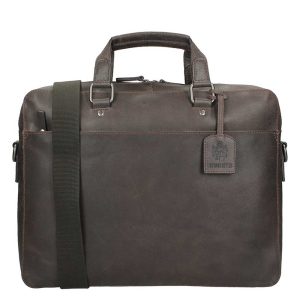 Leonhard Heyden Dakota Briefcase 1 Compartment brown