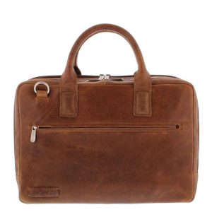 Plevier Urban Sandyford Laptoptas 2 vaks 15.6" cognac