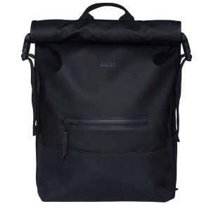Rains Buckle Rolltop Rucksack black backpack